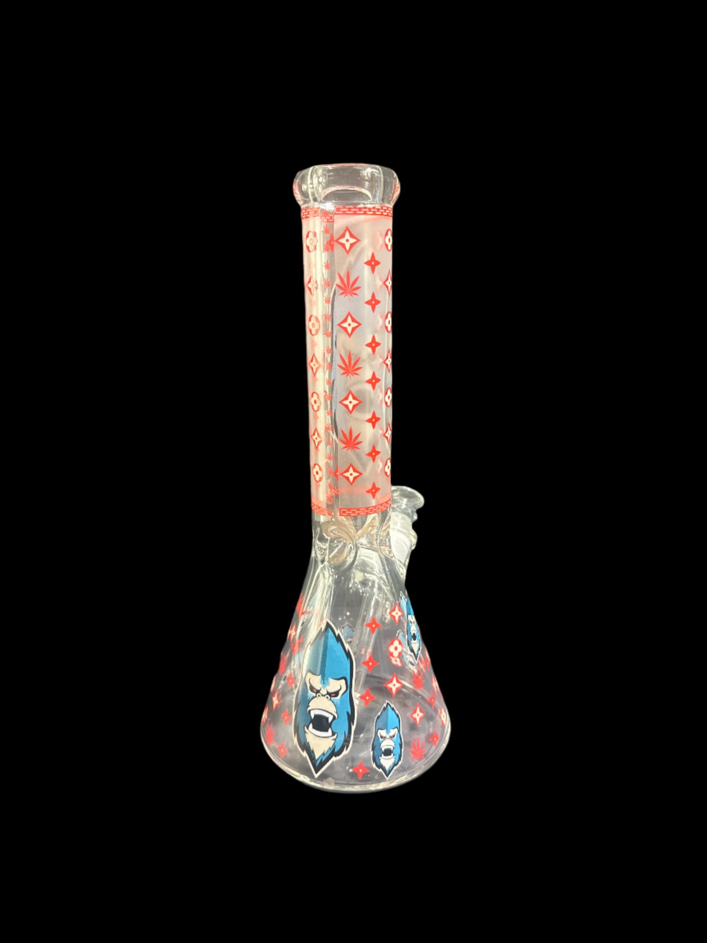 BLUE APE GLASS BONG *GLOWS IN DARK*