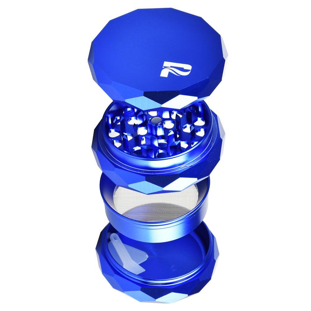 Molinillo de hierbas de aluminio facetado con forma de diamante Pulsar