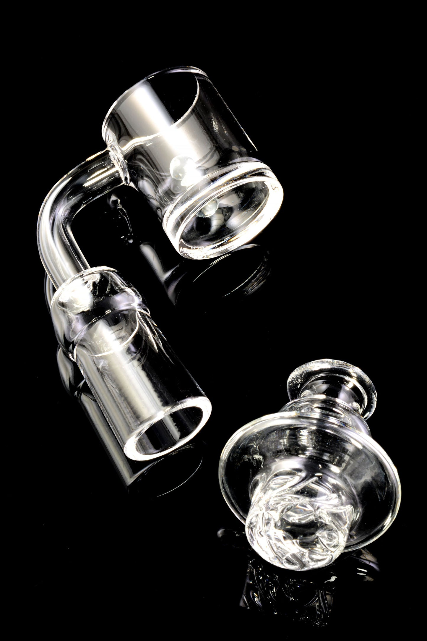 Domeless Spinner Quartz Banger Nail with Banger Beads - BS797