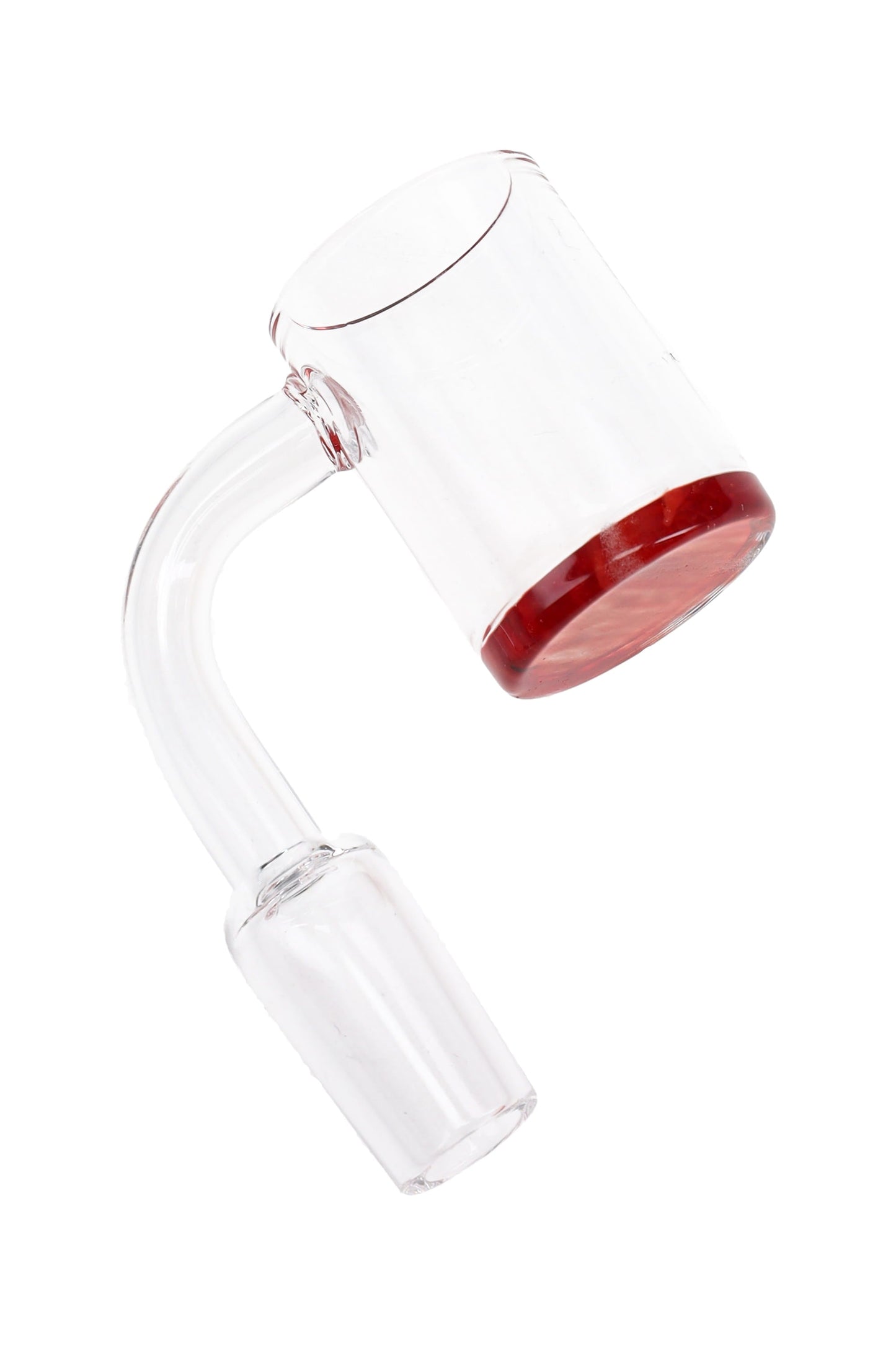14.5mm Male Colored Bottom Domeless Quartz Banger Nail - BS766