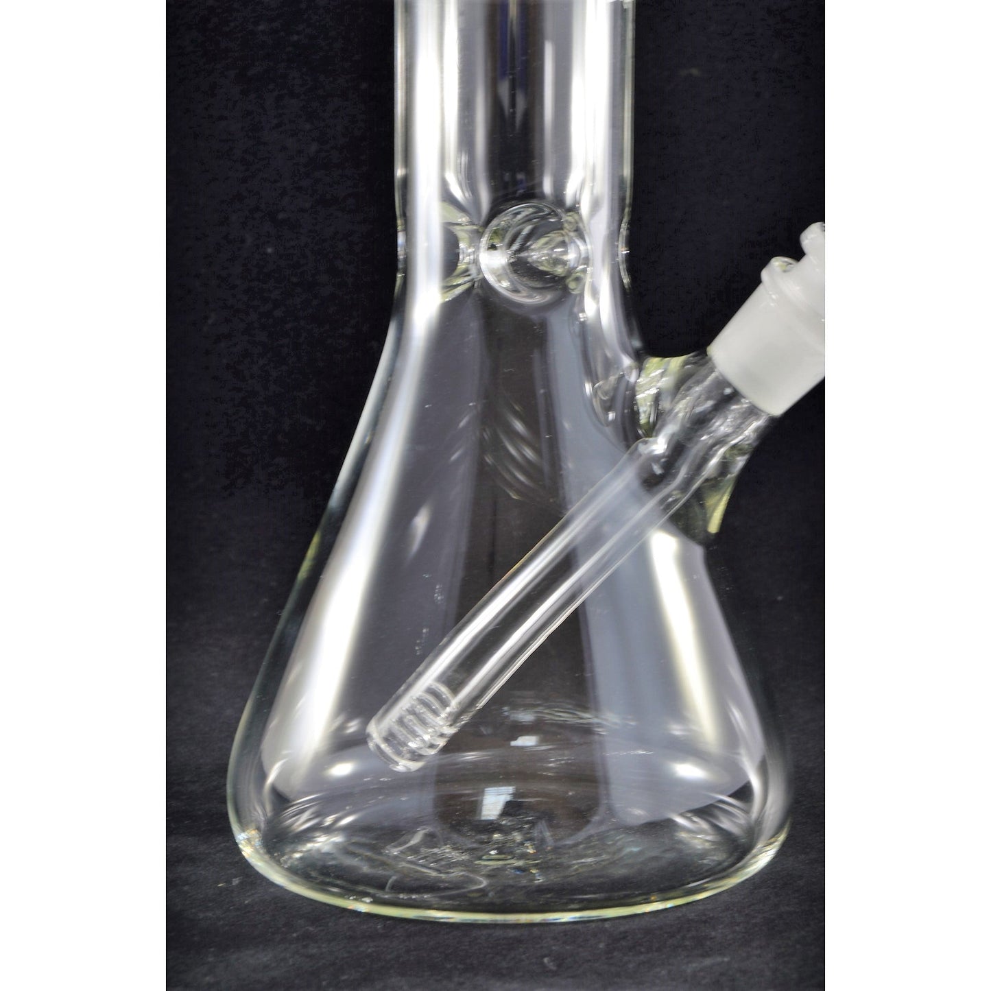 AMG Glass Tall 12 inch Clear Beaker Base Glass Bong Water Pipe