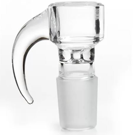Cuencos con asa de vidrio transparente con unión macho de 14 mm o 18 mm