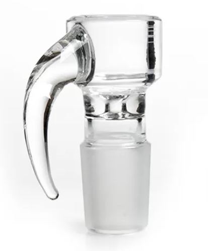 Cuencos con asa de vidrio transparente con unión macho de 14 mm o 18 mm