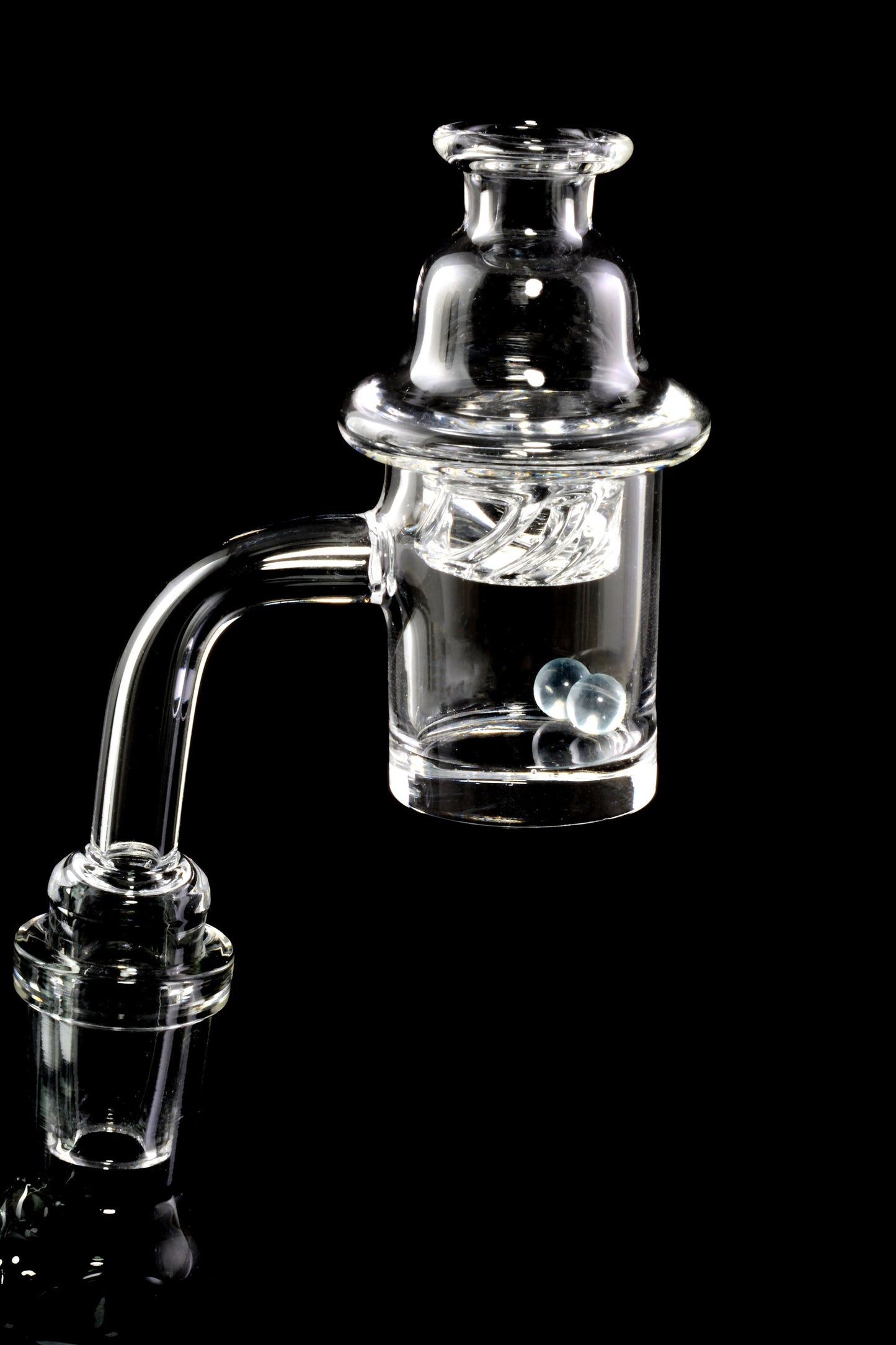 Domeless Spinner Quartz Banger Nail with Banger Beads - BS797