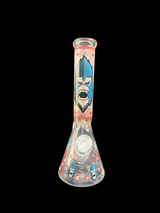 BLUE APE GLASS BONG *GLOWS IN DARK*