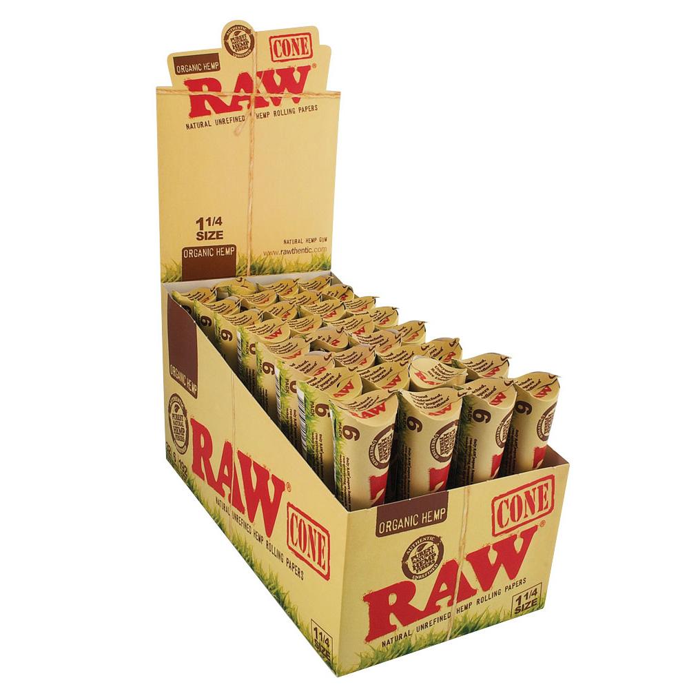 Conos de cáñamo orgánico RAW