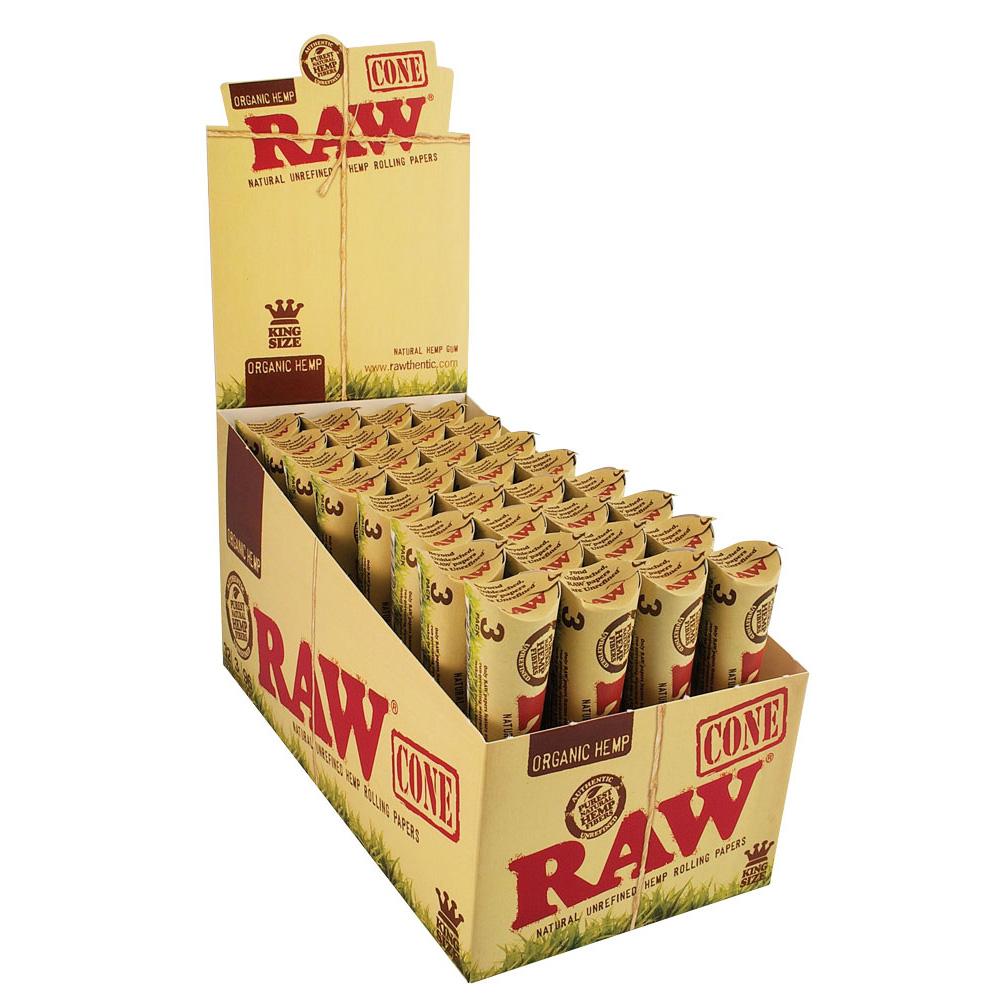 Conos de cáñamo orgánico RAW