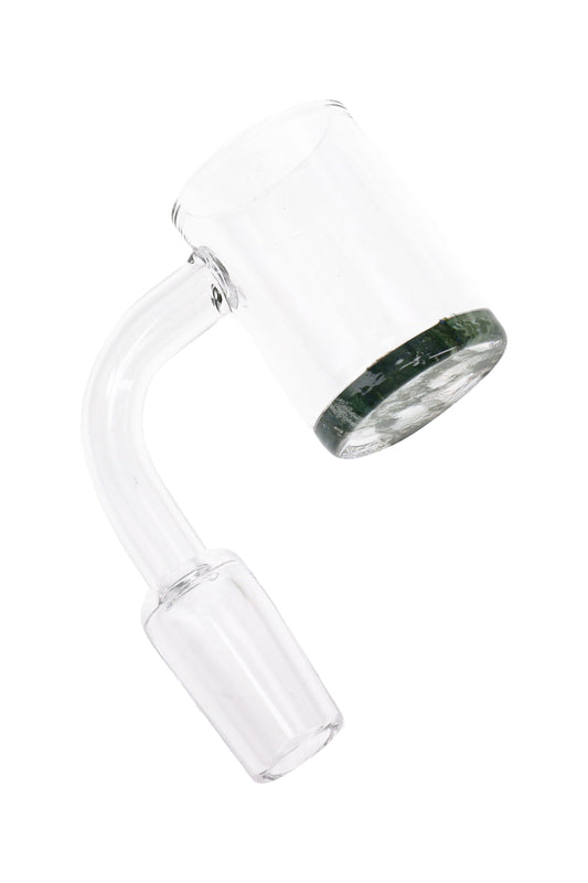 14.5mm Male Colored Bottom Domeless Quartz Banger Nail - BS766